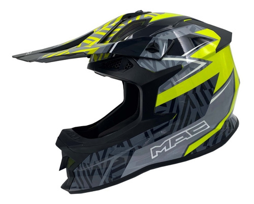 Casco Moto Cross Mx Mac Virtus Ressod  - Fas Motos