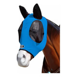 Máscara De Proteção Contra Moscas Para Cavalos - Azul