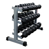 Rack Con 8 Pares De Mancuernas Hexagonales 5-35 Lbs 304 Lbs.