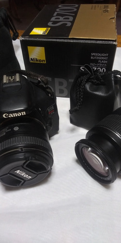 Camara Profesional Canon Eos T3i. 18/55. + Lente 50m Nikon 
