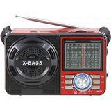 Caixa Som Portatil Retro Radio Am-fm Lelong Le-616 - Verm