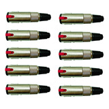 10 Conectores  Plug  Wireconex P10 Fêmea C/ Trava -  Wc 197