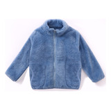 Niños Franela Polar Cremallera Chaqueta Sudadera Bebé Abrigo