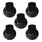 Botão Para Fogão Brastemp Active Com 5 Pcs Preto