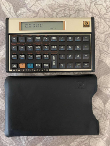 Calculadora Hp 12c C/ Capa De Couro