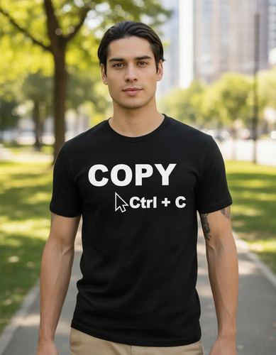 Playeras Copy Paste Print / Familia 4 Pz / Papá Mamá Niños