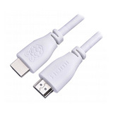 Cable Hdmi Blanco De 1m Oficial Para Raspberry Pi