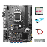 Y Placa Madre Minera B75 8 Gpu+cpu+cable G1610+cable Con