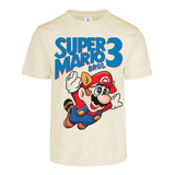 Playera Mario Bros 3 Mario Mapache Portada Nes 