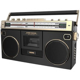 Audio 1980s-style Portable Bluetooth Boombox Am/fm Radi...