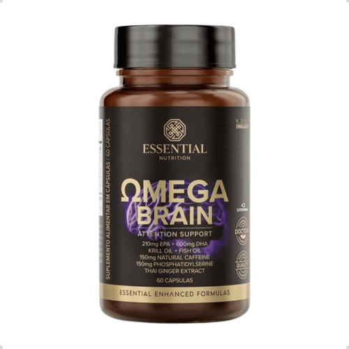 Omega Brain Krill Oil Fosfatidilserina 60 Capsulas Essential