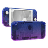 Carcasa Transparente Brillo Morada Para Nintendo Switch Lite