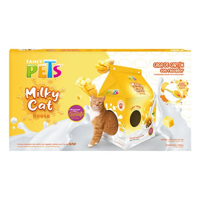 Fancy Pets Casa De Cartón Rascador P\u002Fgatos Mango | MercadoLibre