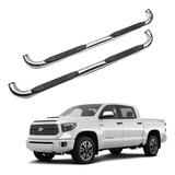 Estribos Redondos Toyota Tundra 2007 - 2021 Crew Max Inox