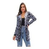 Malha Feminina De Trico Lã Blusa Quimono Cardigan