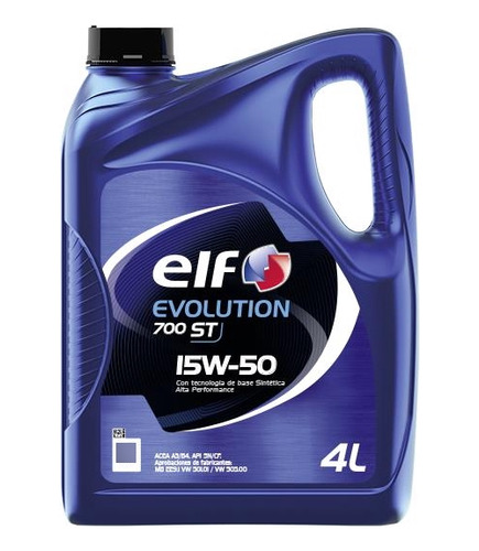 Aceite Elf Evolution 700 St 15w50 Semisintético 4 Litros