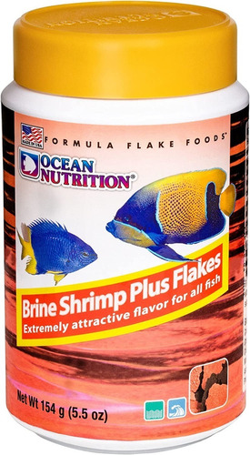 Alimento Ocean Nutrition Brine Shrimp Plus Flakes 156gr
