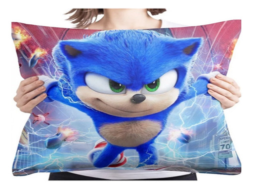 Cojin Almohada Personaje Sonic The Hedgehog Gaming 