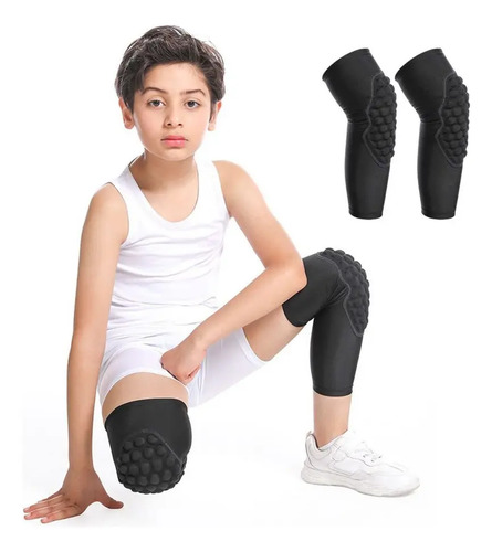Par De Joelheiras Basquete Para Niños Roupas Esportivas