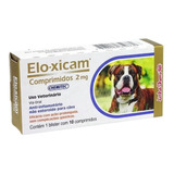 Anti-inflamatório - Elo-xicam 2,0 Mg - P/ Cães - C/ 10 Cpr