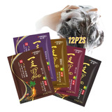 Paquete 12pzs Shampoo Tinte Instantaneo 15min Cubre Canas
