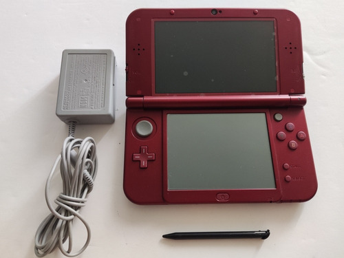 Nintendo New 3ds Xl Rojo Metálico + Memoria +cargador+juegos