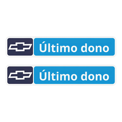 Adesivo Etiqueta Ultimo Dono Compatível Chevrolet Ad01 | Frete grátis