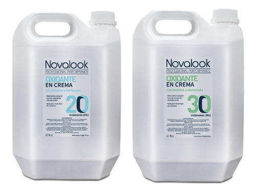 Agua De 20 30 Volumenes Combo X2 Novalook 5lt C/u