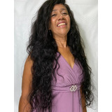 Peruca Full Lace 360 Cabelo Humano Ondulado 65cm 