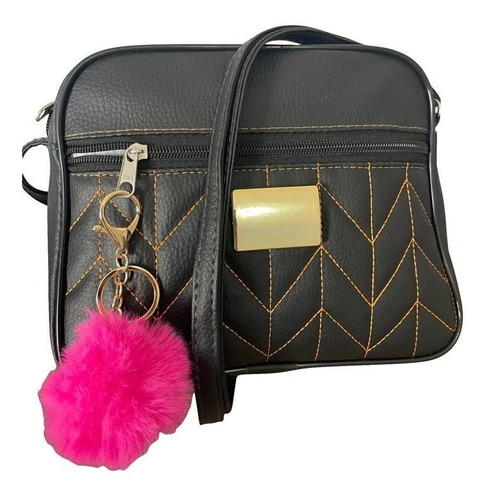 Bolsa Transversal Com Pompom Moda Varejo Revenda 