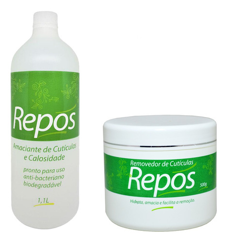 Kit Repos Amaciante De Cutículas 900ml + Creme 500g 