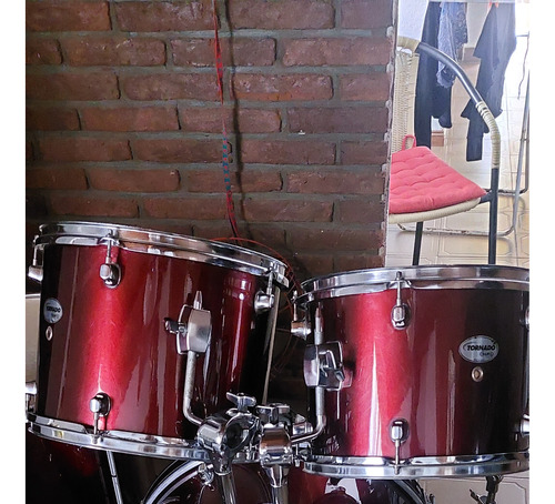 Bateria Mapex 5 Cuerpos Con Parches Evans Uno G2..impecable 