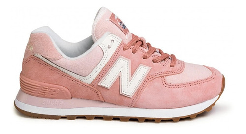 Zapatillas New Balance Wl574saz Urbanas Rosa Mujer 