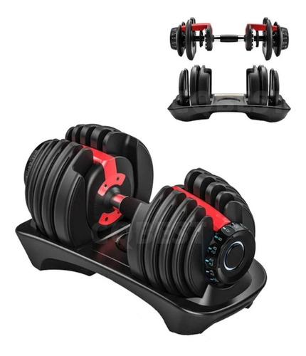 Halter Ajustável Academia Musculação Fitness Dumbbell 24kg