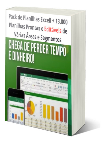 Ultra Pack + 13.000 Mil Planilhas Excel Editáveis + Brindes