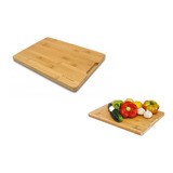 Tabla De Corte De Bambu Cocina 33 X 23cm 3 Claveles 4665