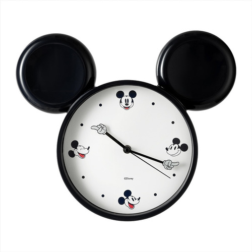 Reloj De Pared Redondo Mickey Mouse O Minnie 30cm Miniso
