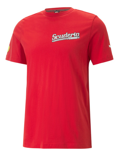 Remera Puma Ferrari Race Graphic Hombre Moda Rojo