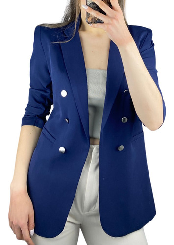 Saco Blazer Dama Casual Formal Para Mujer Moderno Joss