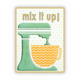 Placa Quadro Mdf Kit 20x30cm Cozinha Mix It Up Retrô Vintage