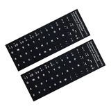 Etiquetas Pegatinas Stickers Para Teclado En Español Negro