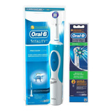 Escova Elétrica Oral-b Vitality 220v + Refil Com 2 Unidades