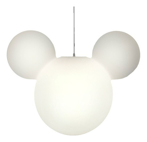 Luminária Pendente Mickey Disney Sala Quarto Decoração Cor Branco