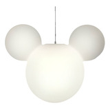 Luminária Pendente Mickey Disney Sala Quarto Decoração Cor Branco