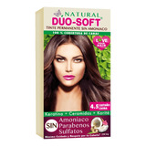 Tinte Sin Amoniaco Natural Duo Soft 4.5 Castaño Caoba