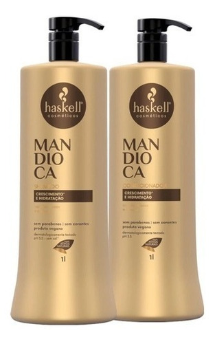 Kit Haskell Mandioca Shampoo E Condicionador De 1l