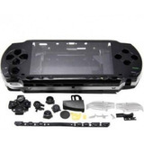 Carcasa Compatible Con Psp 1000 Negro Con Botones