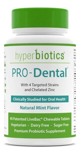 Hyperiotics Pro-dental, Probióticos Para Salud Oral Dental!! Sabor Menta