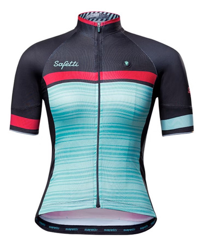 Jersey Ciclismo Safetti Red Line Con Gorra Mujer