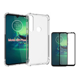 Capinha Para Motorola Moto G8 Plus Xt2019 +película Vidro 3d